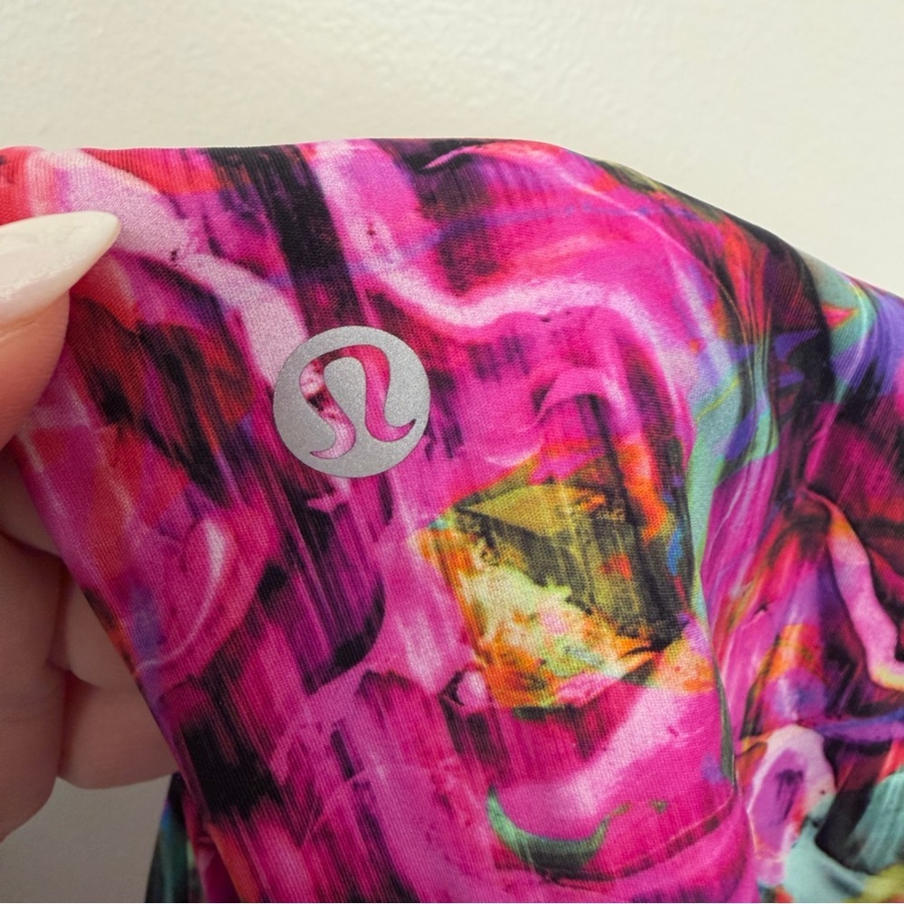 Lululemon Base Pace HR Running Tight 25" Leggings Hyper Flow Pink Multi 10 - Picture 6 of 8